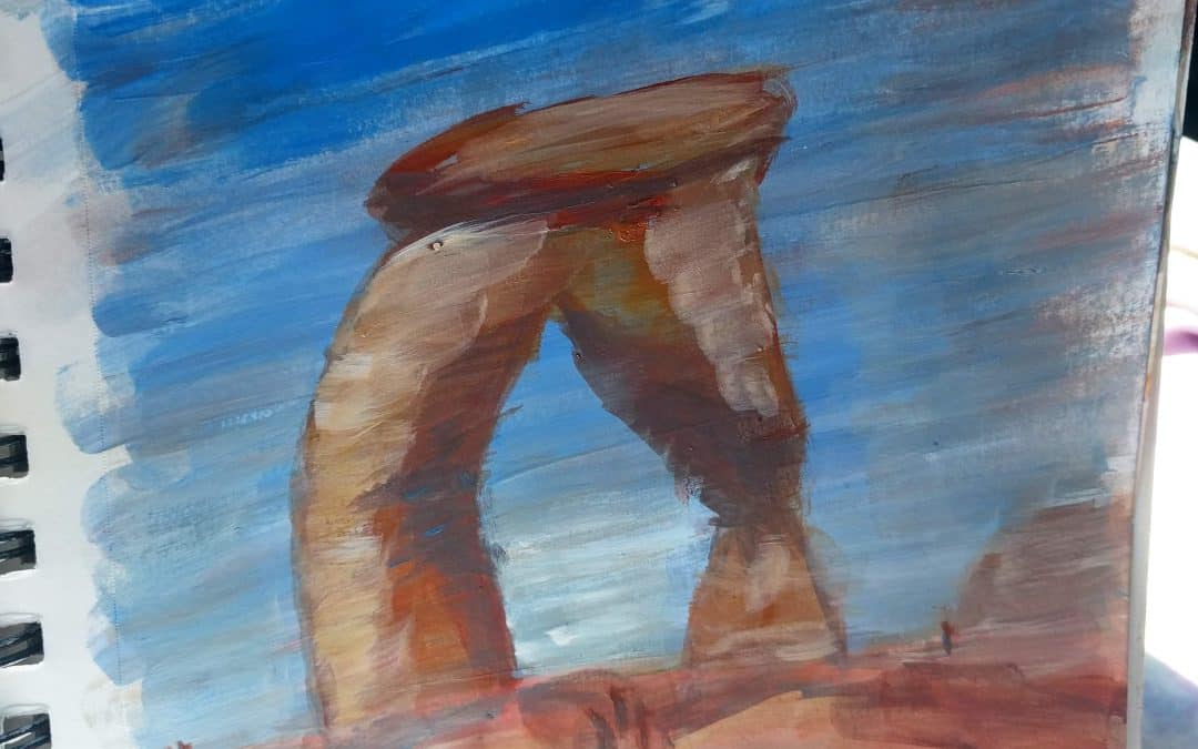 Delicate Arch Paint Study