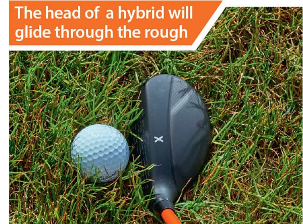 hybrid versus long iron