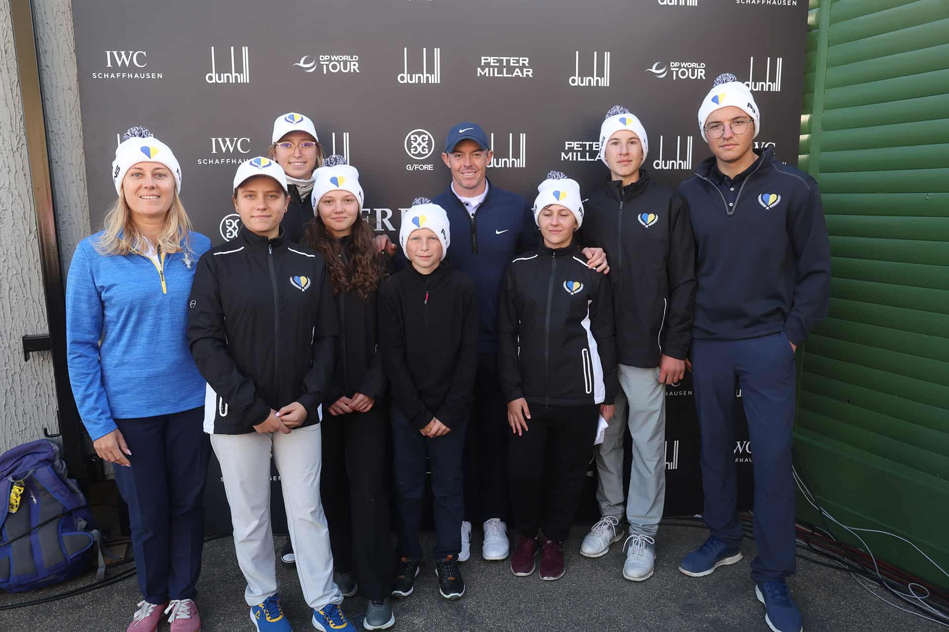 Ukrainian Golfers meet Rory McIlroy
