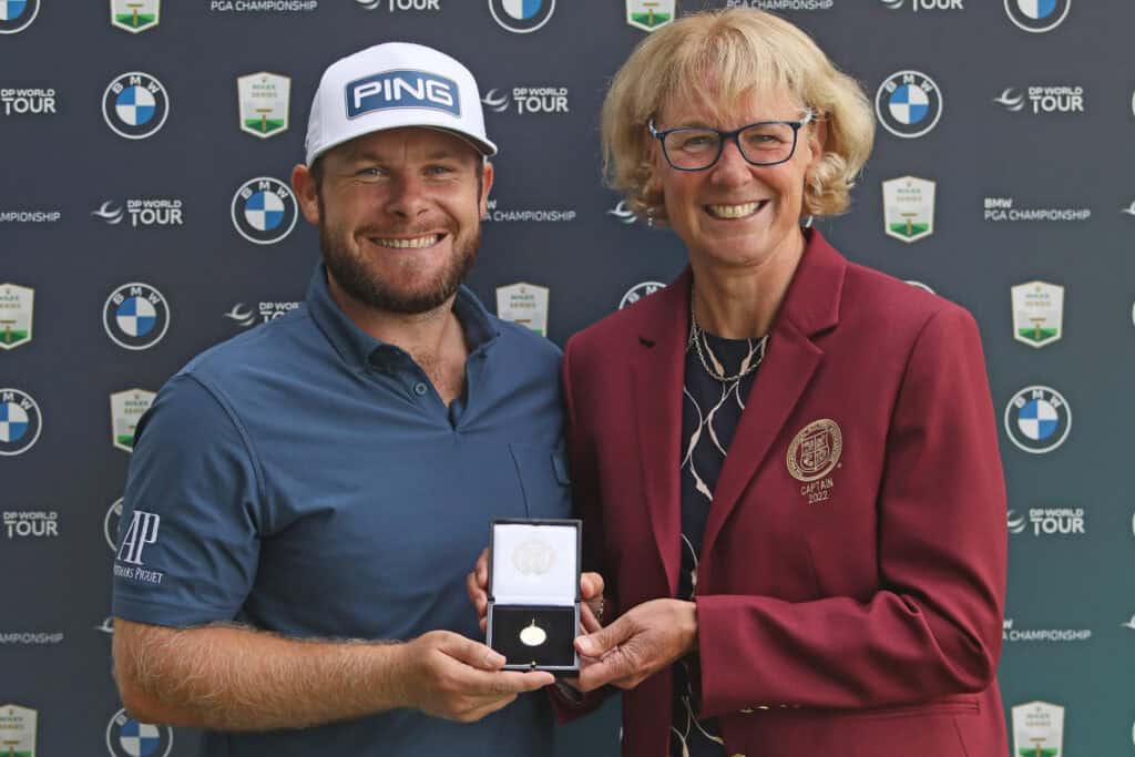 Tyrrell Hatton and Sarah Bennett BMW PGA