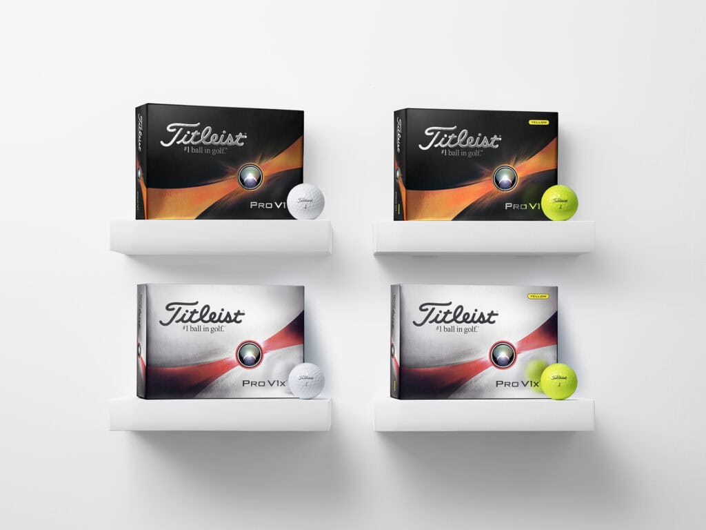 new Titleist Pro V1 and Pro V1x