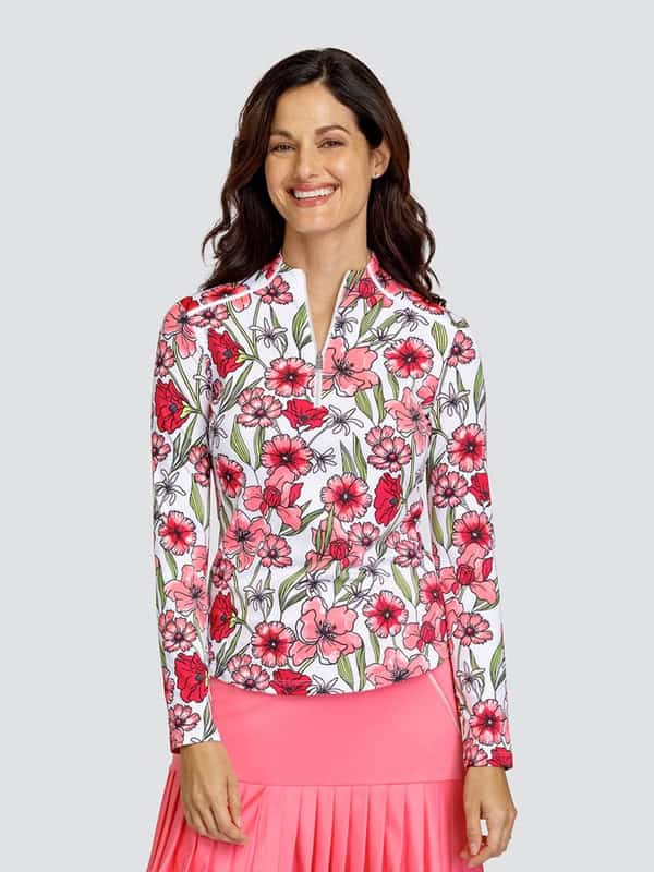 Tail Ladies Long Sleeve Funnel Neck Polo
