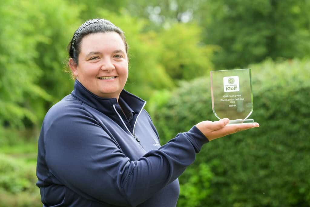 Golf Week 2023, Woodhall Spa. igolf event . Womens winner Chelcie Lawrie