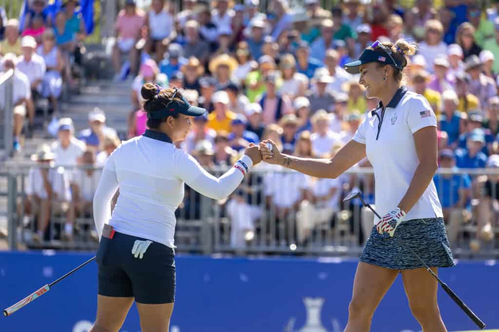 Megan Khang and Lexi Thompson