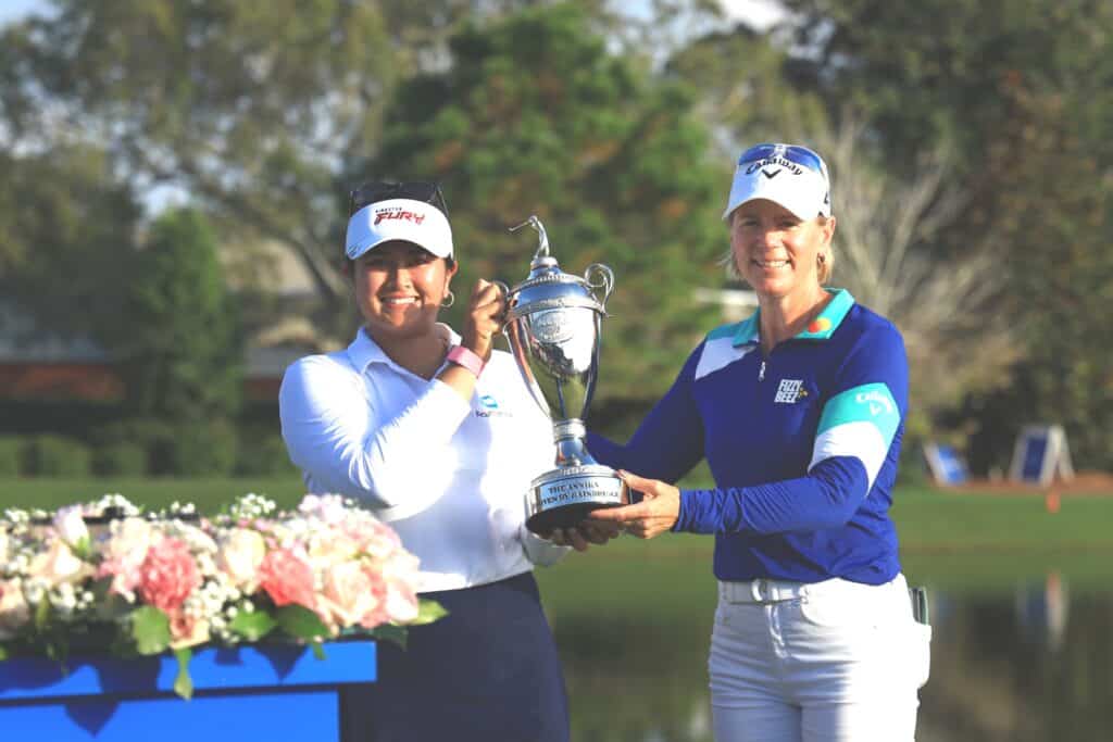 Lilia Vu and Annika Sorenstam