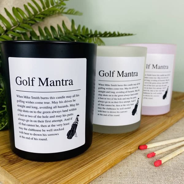 The Fire Shack personalised candle