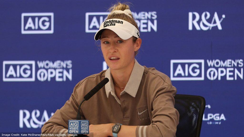 Nelly Korda media duty