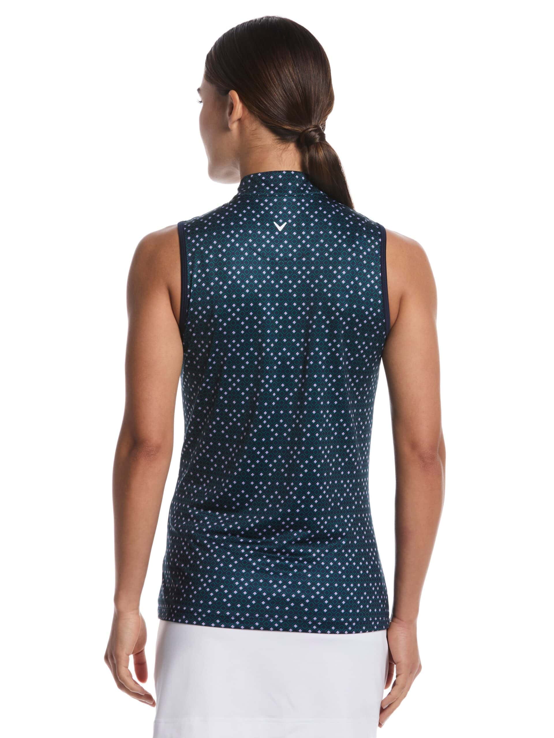 callaway-womens-geo-print-quarter-zip-sleeveless-mock-neck-shirt-2