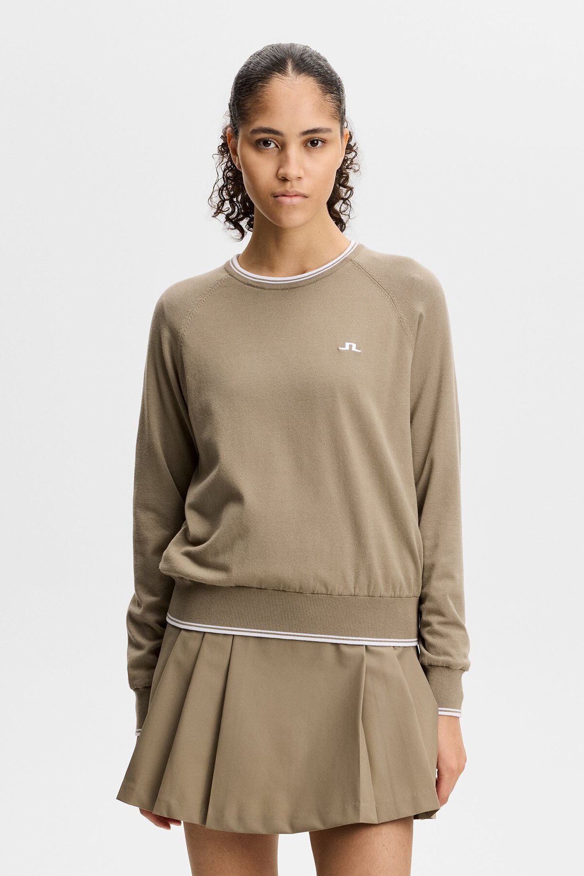 J.Lindeberg Clarissa Windbreaker Sweater — Brindle | £160
