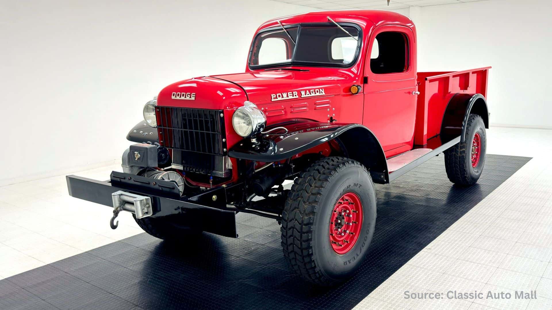 Red Dodge Power wagon