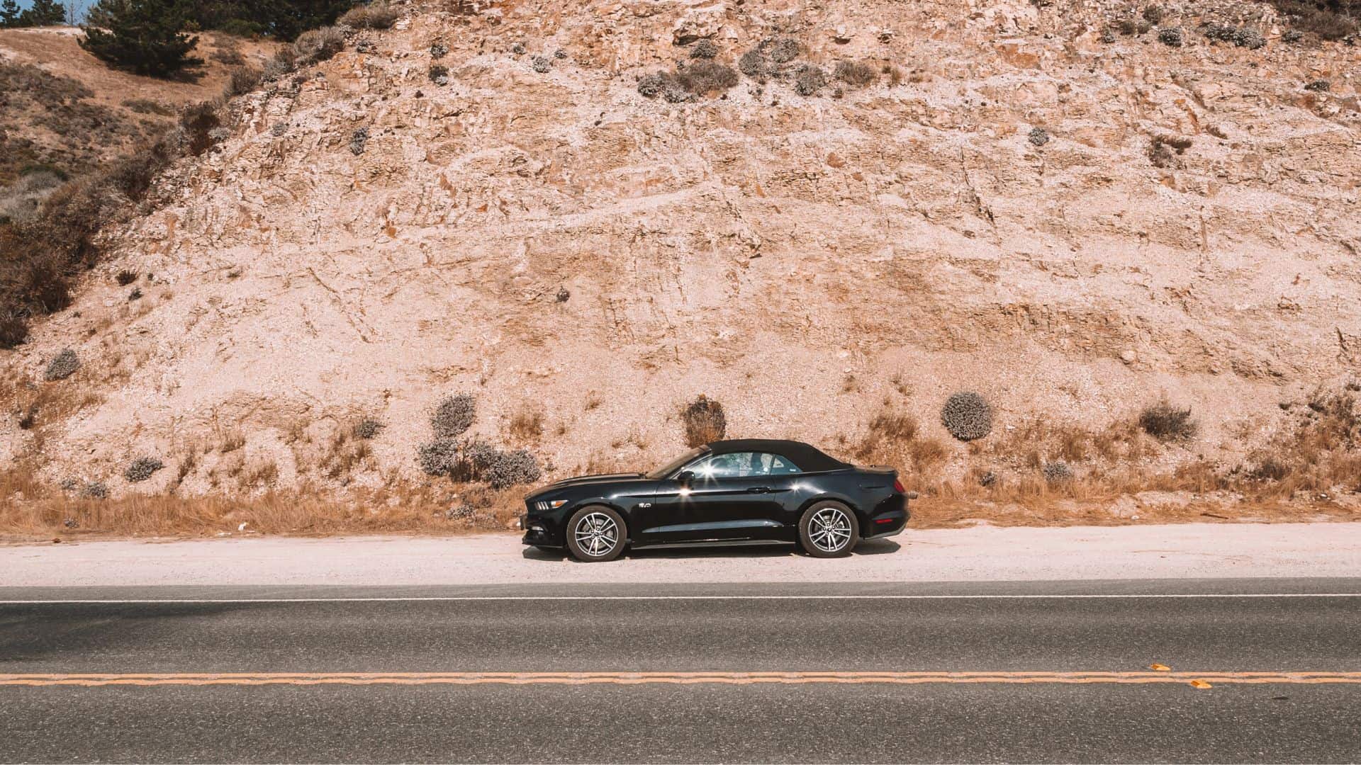 black ford mustang gt