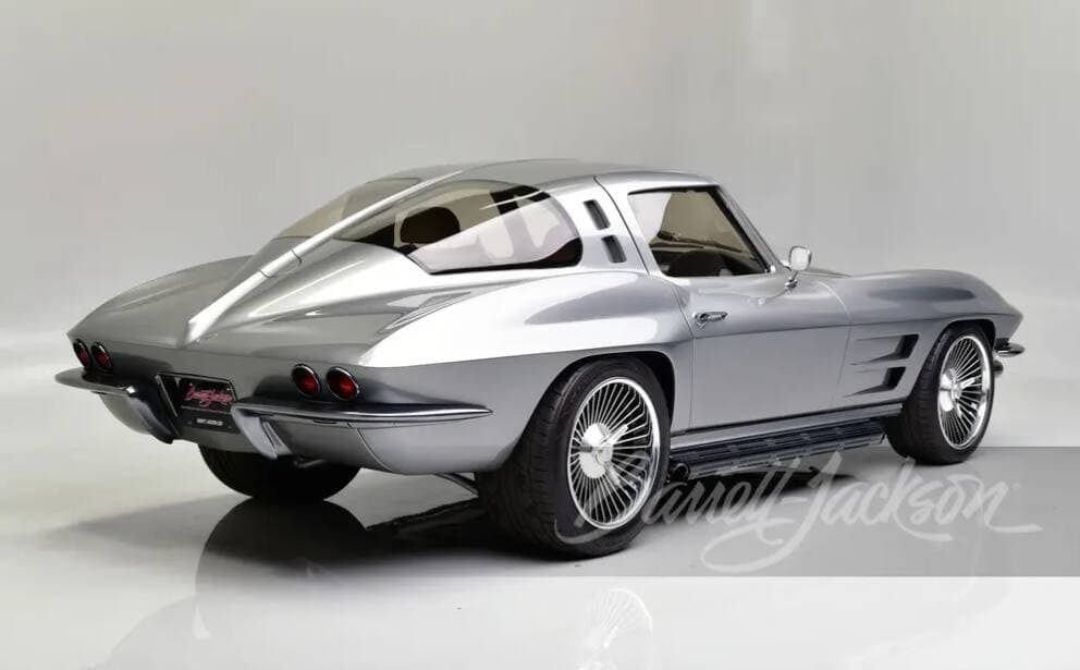 Silver Restomod Chevrolet Corvette available for auction at Barrett-Jackson Palm Beach Auction