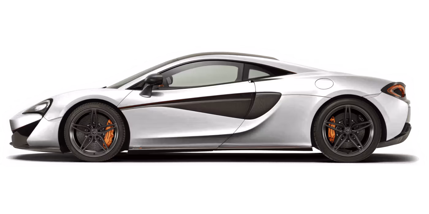 2018 McLaren 570S white full color driver side profile