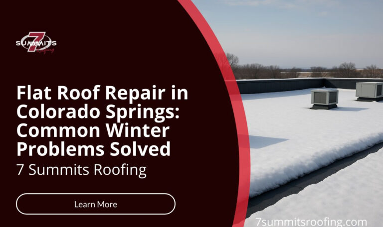 Flat Roof Repair in Colorado Springs: Common Winter Problems Solved