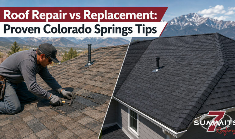 Roof Repair vs Replacement: Proven Colorado Springs Tips