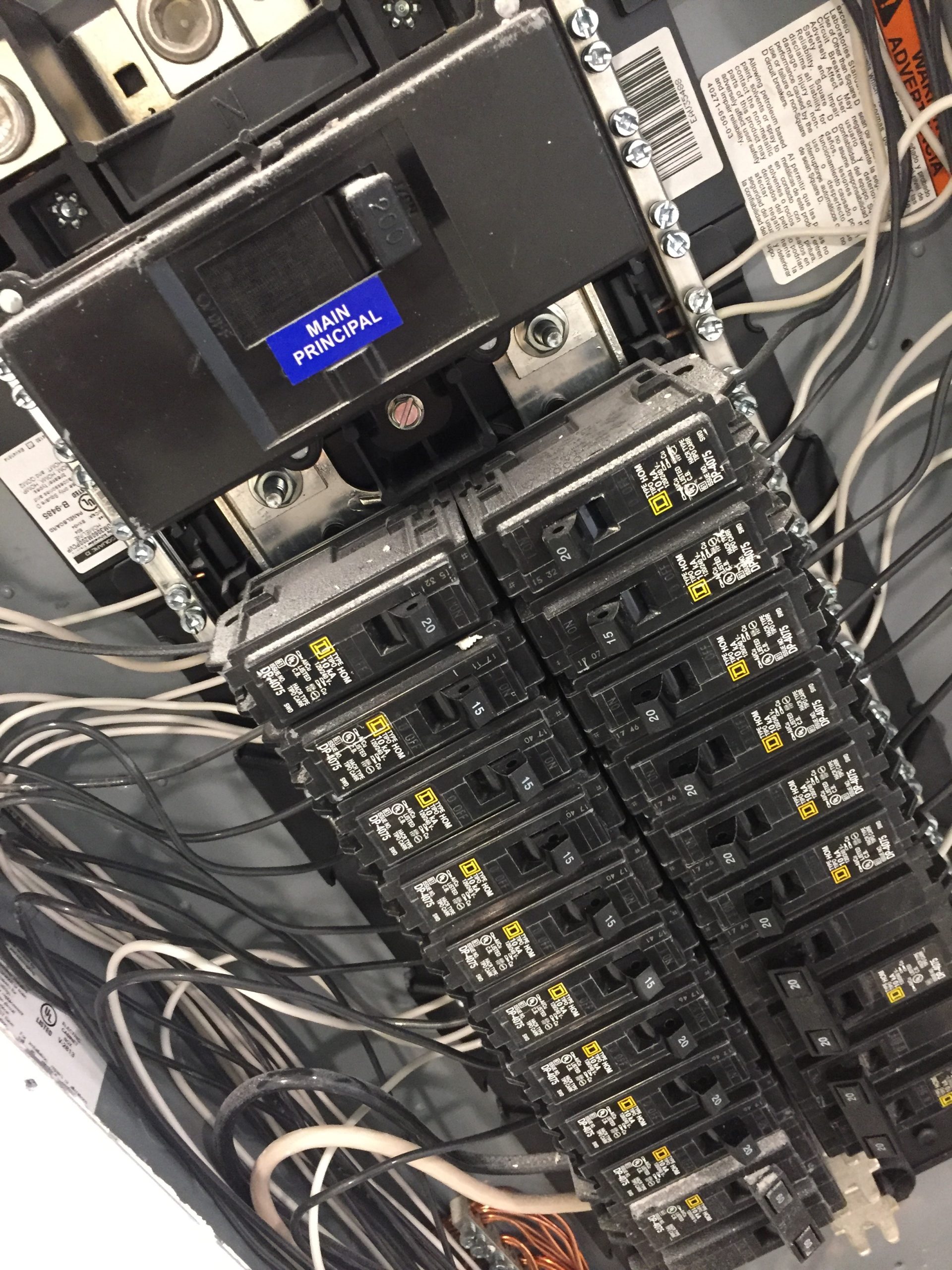 Circuit Breaker Electric Panel Box With Wires