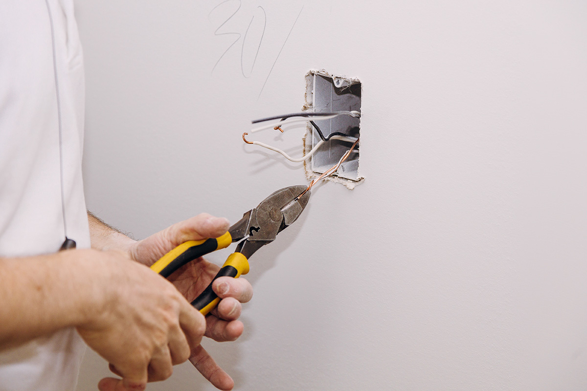 New Electrical Mounting Of Socket Box
