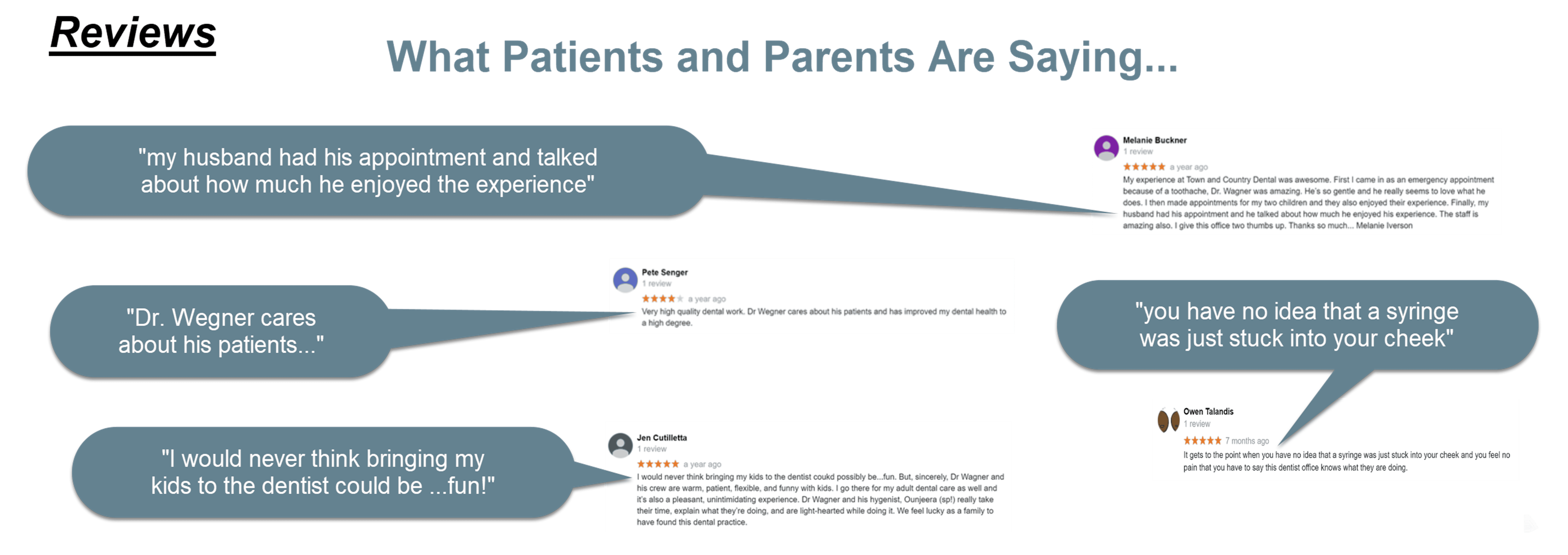 Our Oak Park dentist reviews