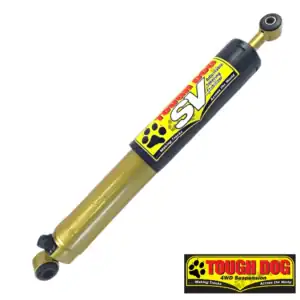 Shock absorber for 4WD vehicles by Tough Dog, designed for durability and off-road performance.