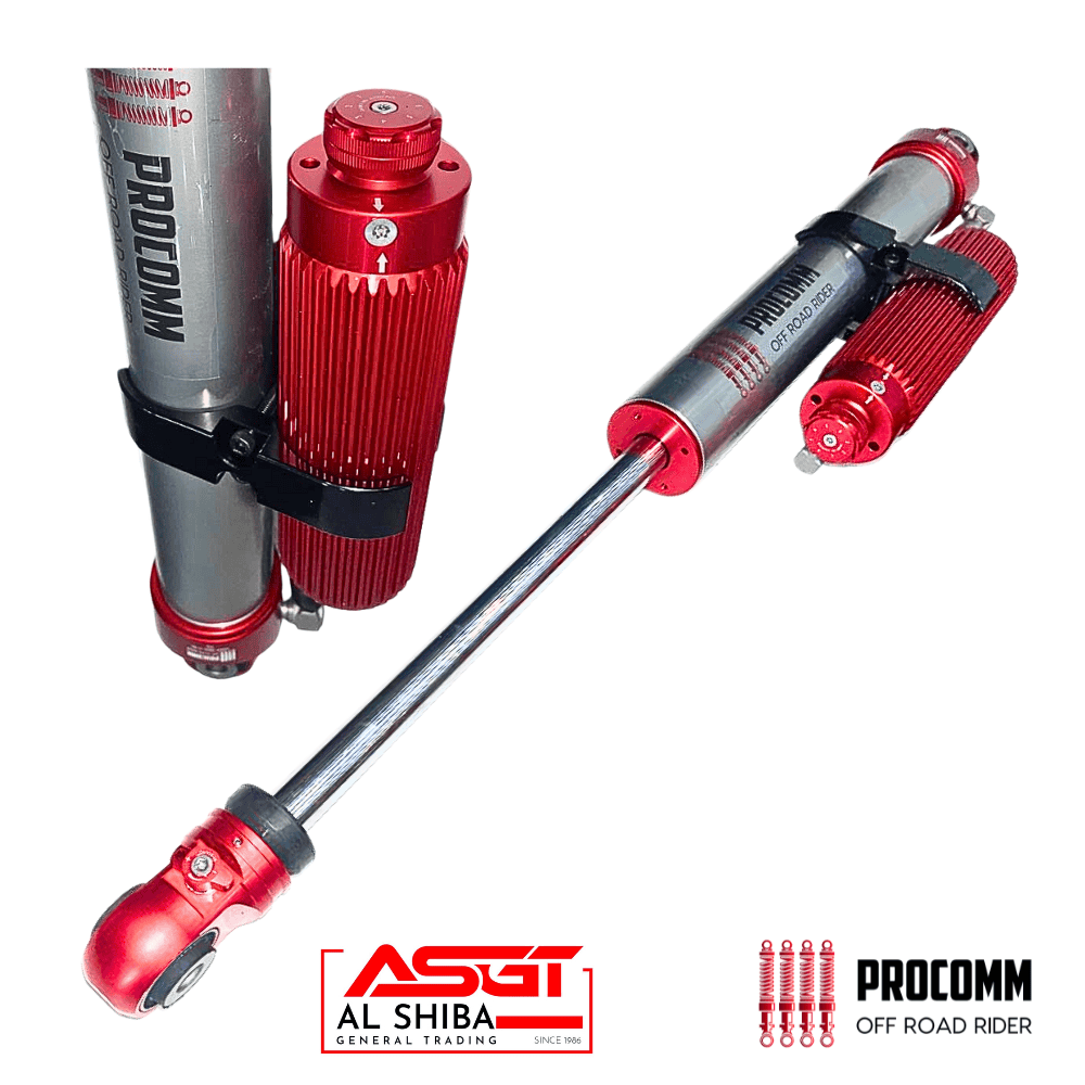 Procomm off-road rider shock absorbers for heavy-duty vehicle suspension systems.