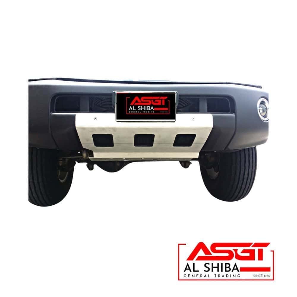 Front view of a vehicle with Al Shiba General Trading logo on the license plate.