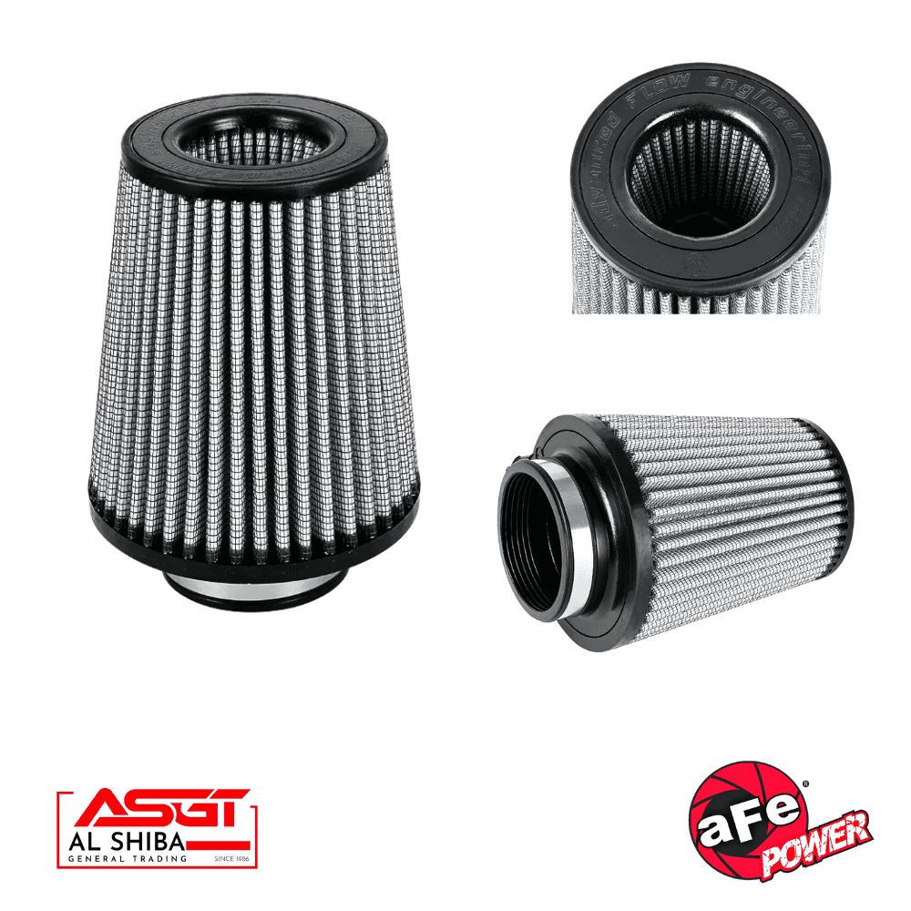 Air filter element for industrial machinery, black and silver, high-performance filtration.