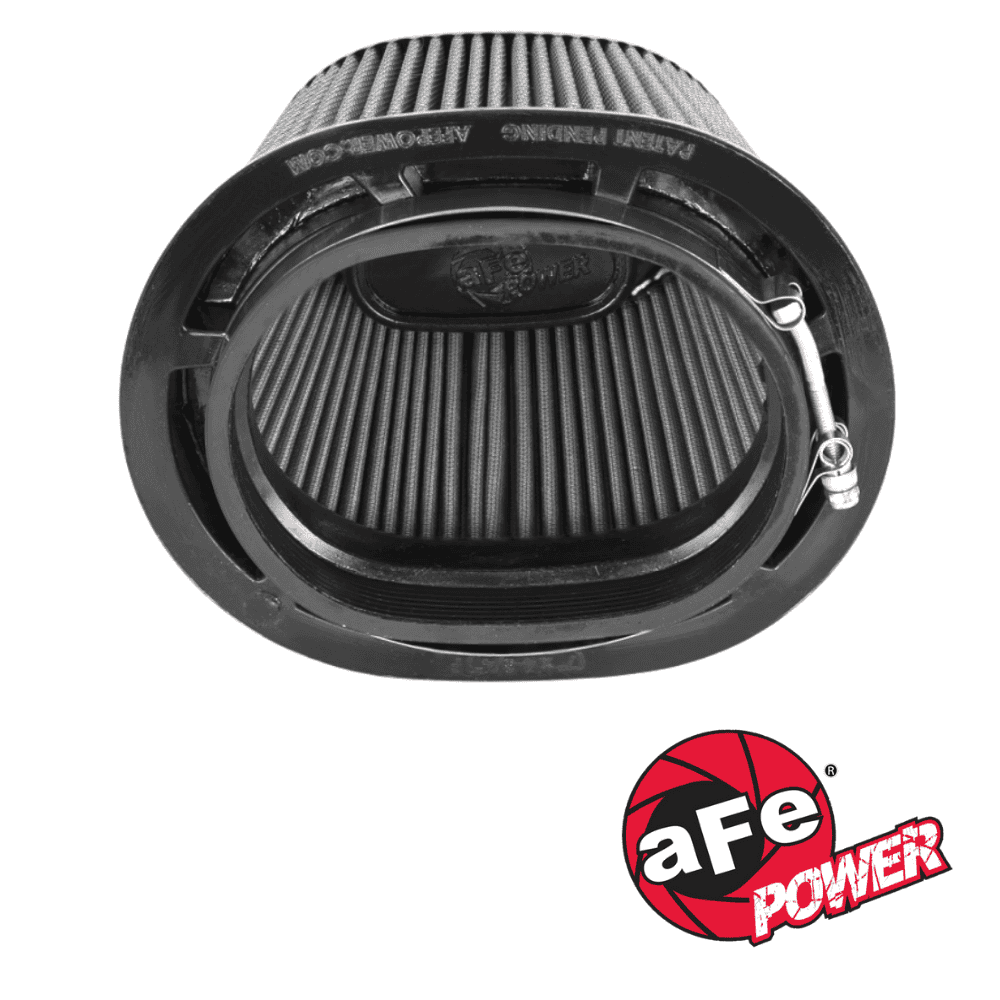 Air filter for automotive engine, high-performance aFe Power brand.