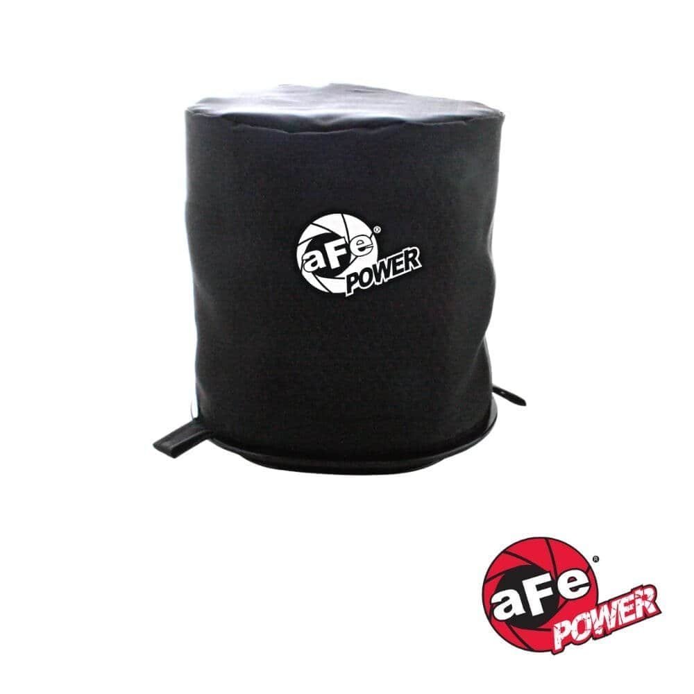 AFe Power air filter cover for vehicle performance enhancement.