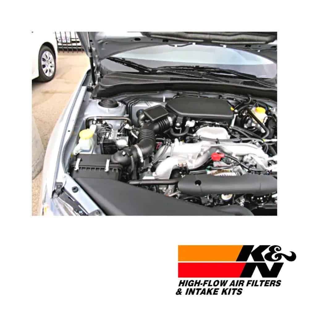 High-flow air filters and intake kits for vehicle engine performance enhancement.