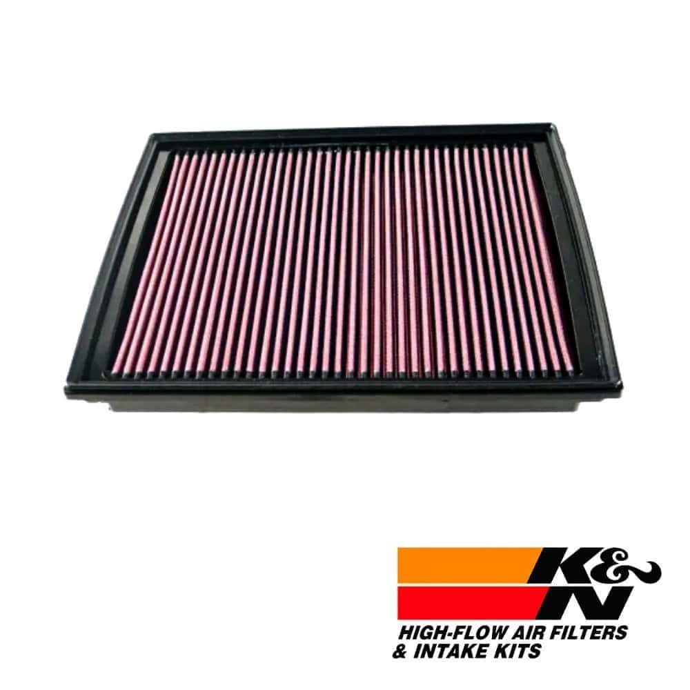 High-flow air filter for vehicle engine, durable and efficient filtration system.