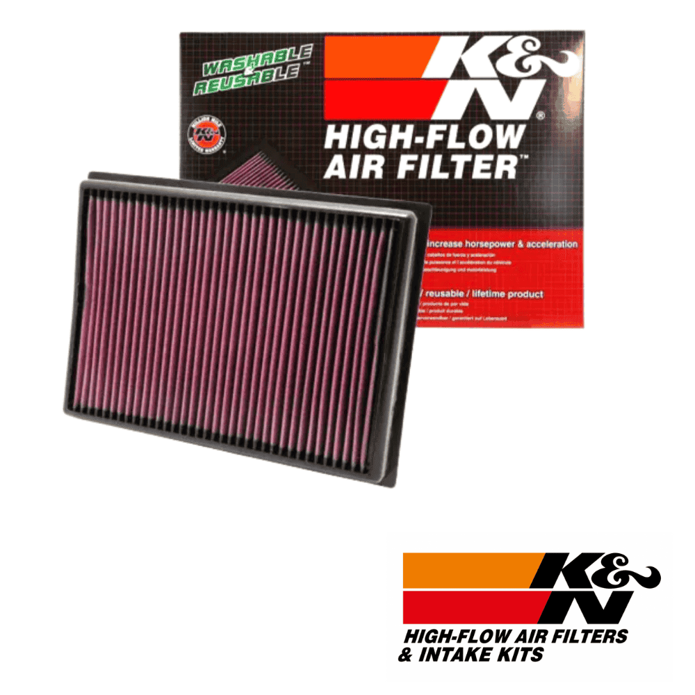High-flow reusable car air filter for optimal engine performance and airflow.