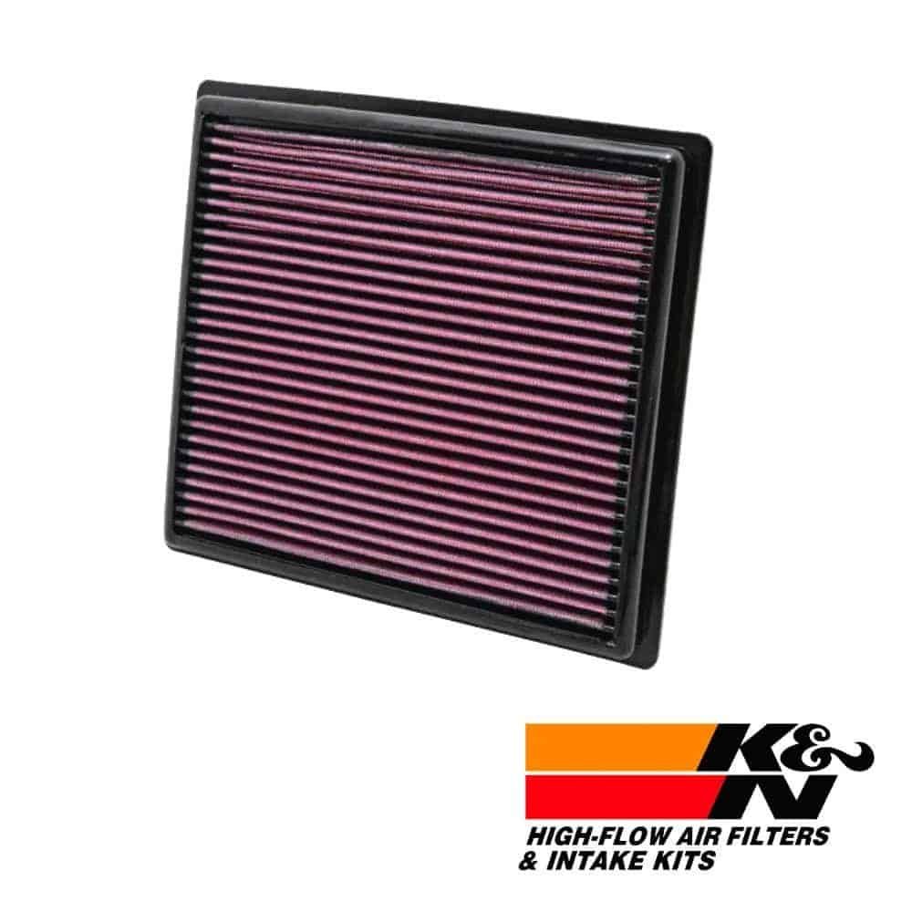 High-flow air filter for vehicle engine, replacement part for optimal performance.