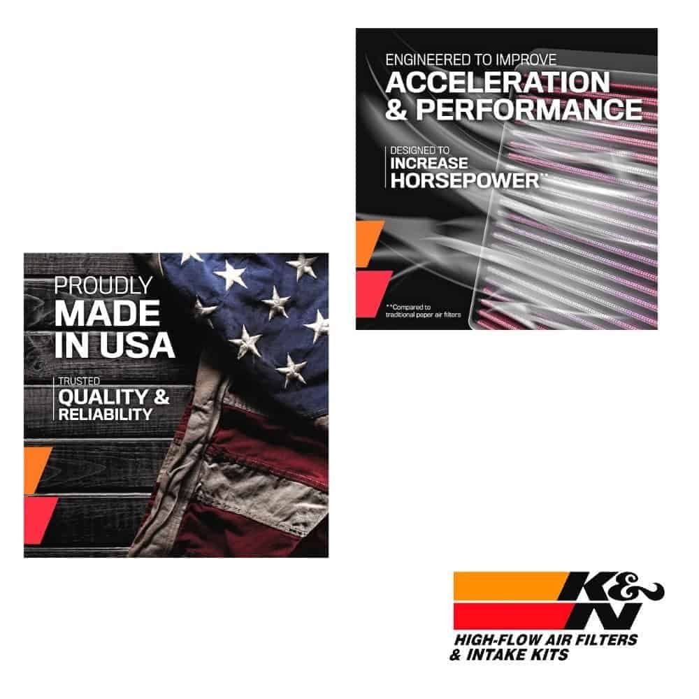 High-flow air filters and intake kits for enhanced engine performance and reliability.