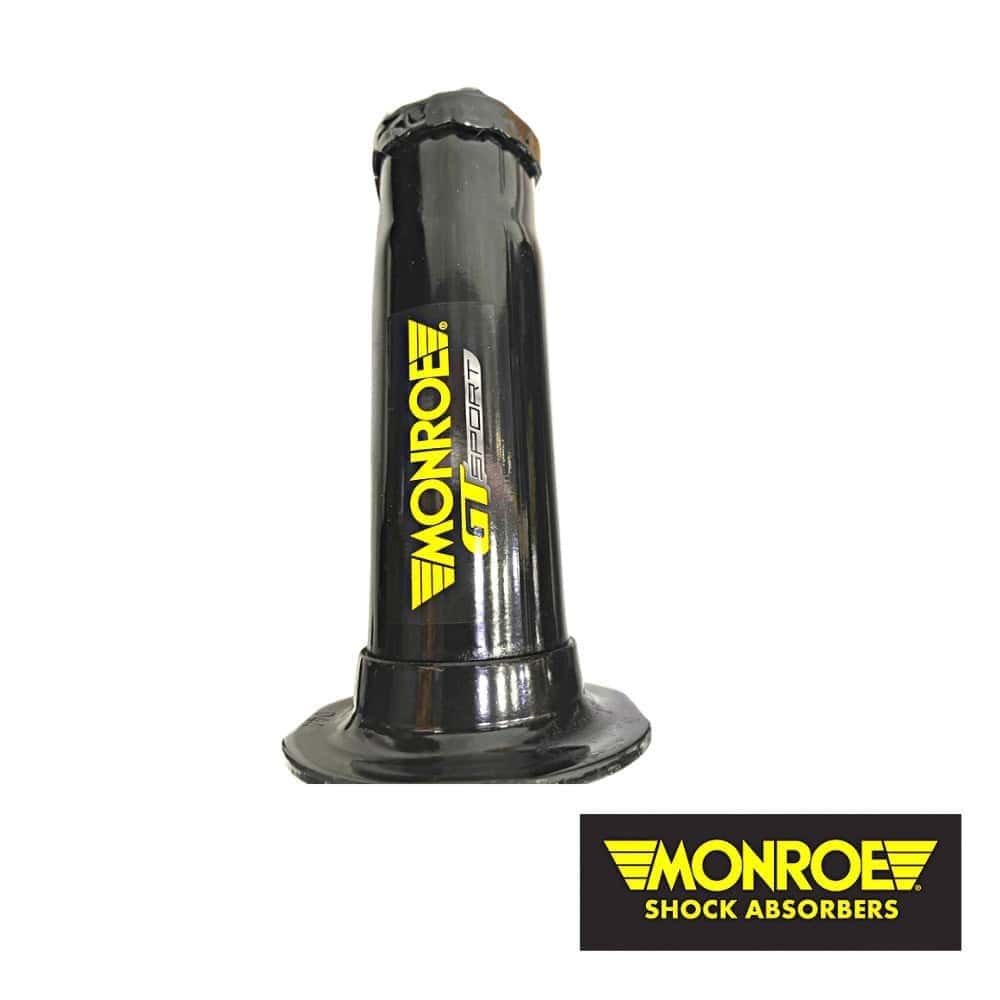 High-performance Monroe shock absorber for vehicle suspension systems.