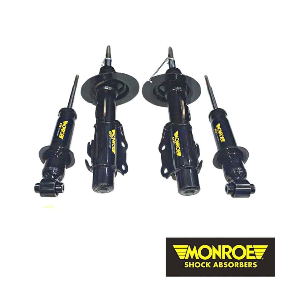 Shock absorbers for vehicle suspension systems, Monroe brand.