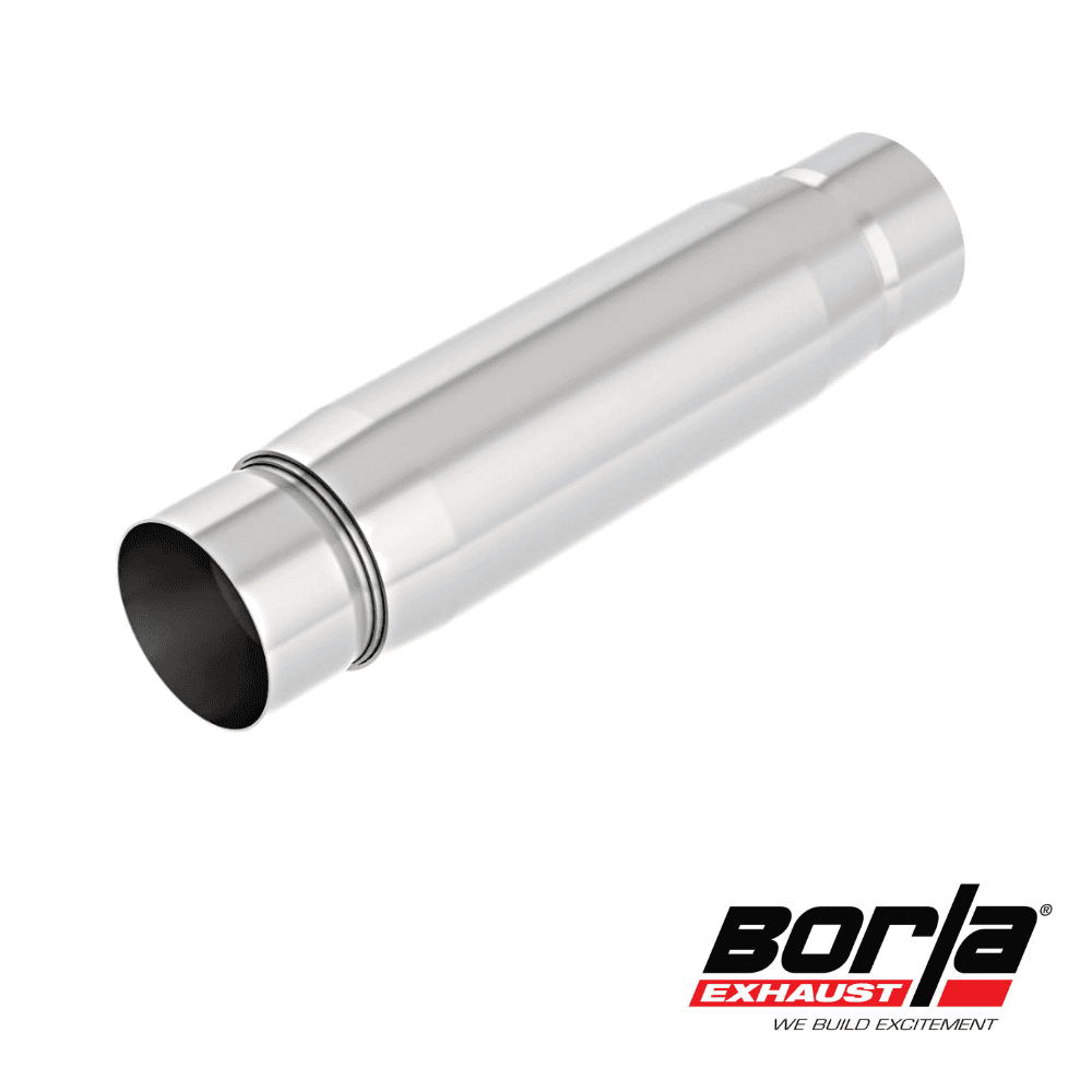 Stainless steel exhaust pipe for automotive applications by Al Shiba General Trading.
