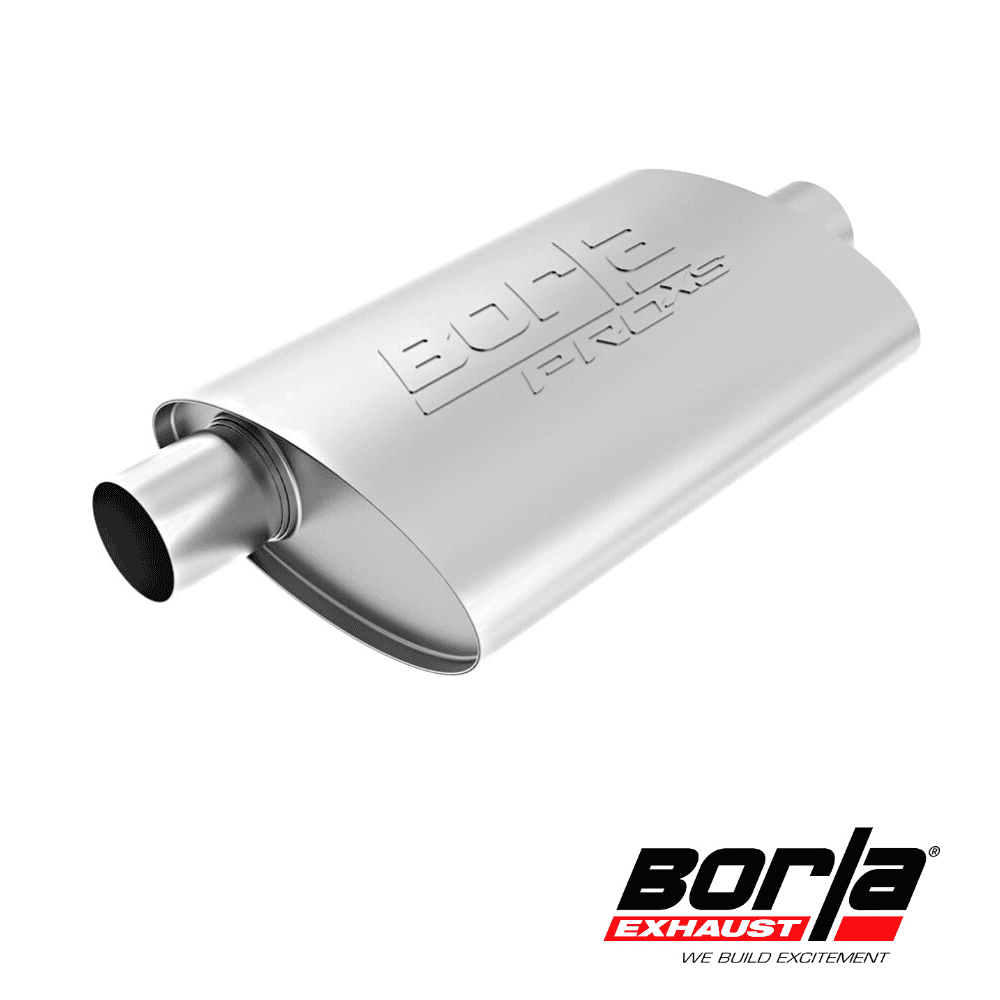 Al Shiba General Trading BORA exhaust muffler for vehicle performance enhancement.