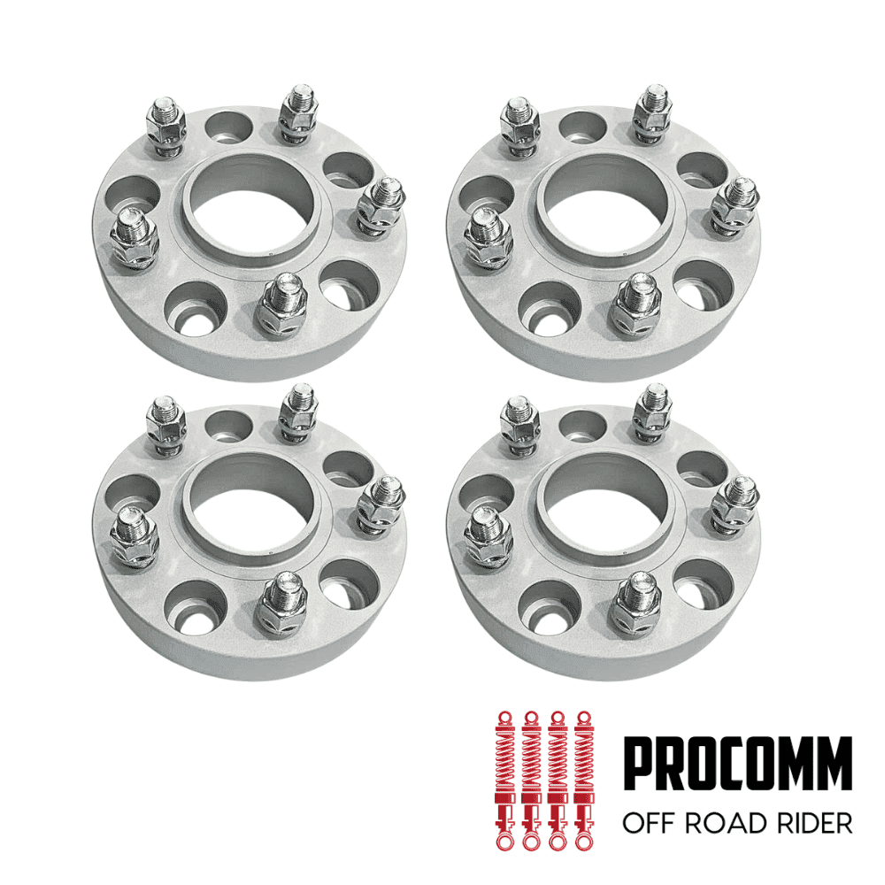 Steel wheel spacers for off-road vehicles, durable and high-quality.