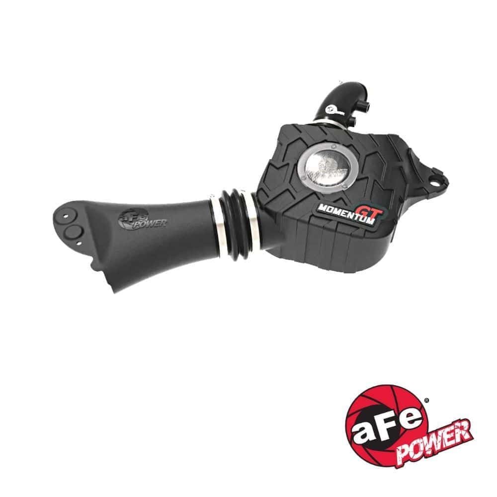 Motorcycle handlebar throttle with built-in LED light and aFe Power logo.