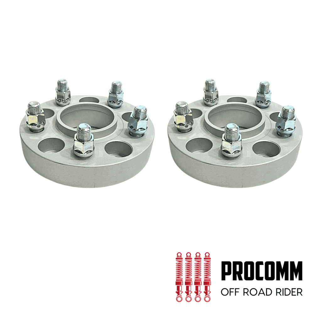 Heavy-duty wheel spacers for off-road vehicles by Procomm, durable and reliable.