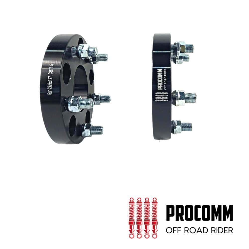 High-quality wheel spacers for off-road vehicles by PROCOMM, enhancing stability and performance.