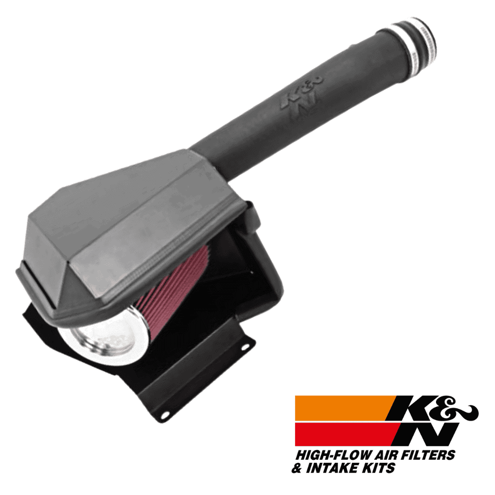 High-flow air filter and intake kit for vehicle performance enhancement. Durable, efficient, and eas.