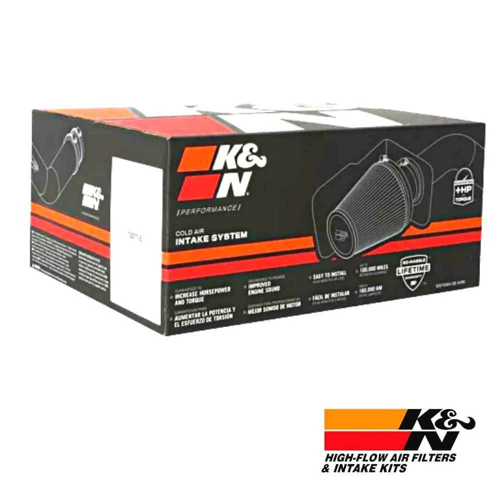 K&N high-flow air filters and intake kits for optimal engine performance and airflow.