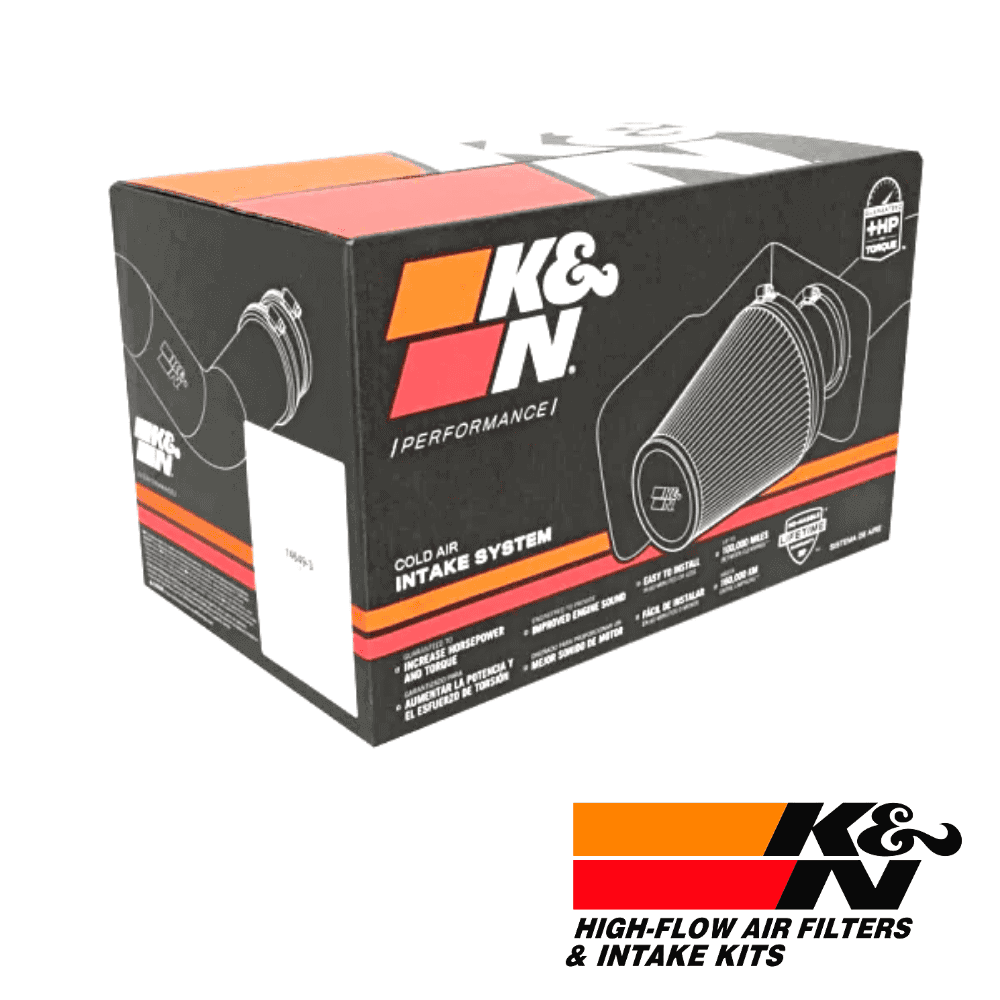 High-flow air filters and intake kits by K&N for optimal engine performance and durability.