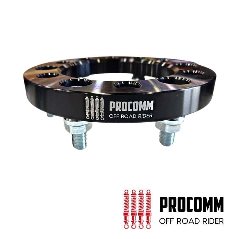 High-performance Procomm off-road rider wheel spacer for enhanced vehicle stability and safety.