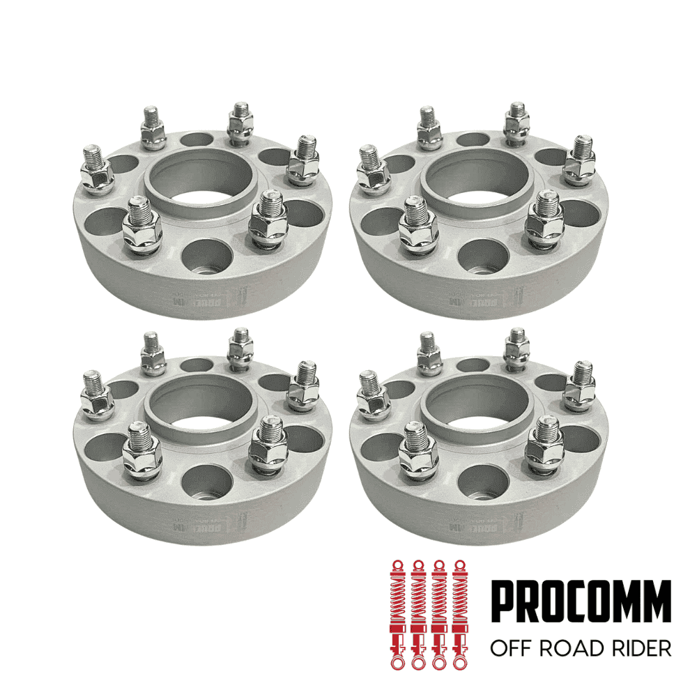Heavy-duty wheel spacers for off-road vehicles by Procomm, durable and reliable.