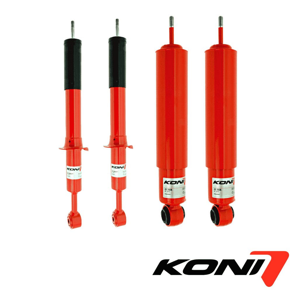 KONI shock absorbers for vehicle suspension systems, high-quality automotive parts.