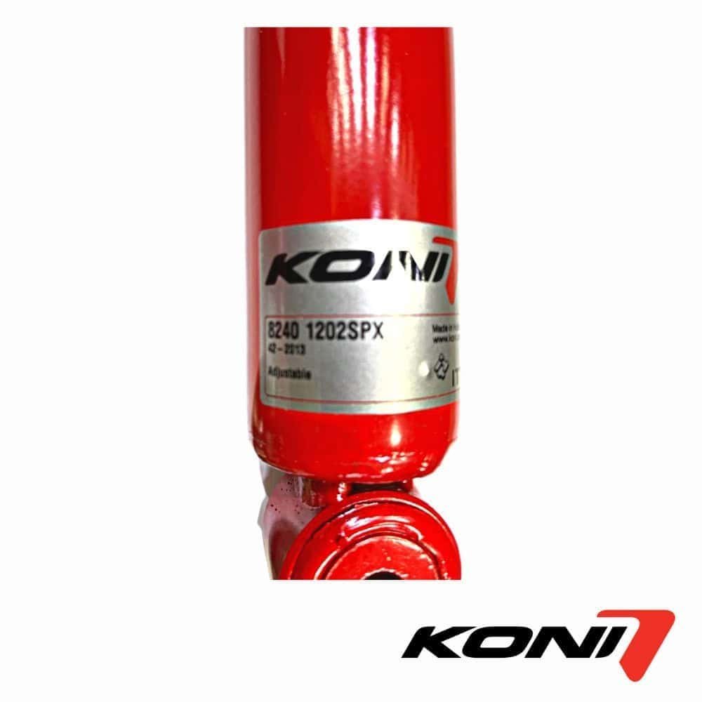 Fire extinguisher with KONI branding, used for safety and fire prevention.
