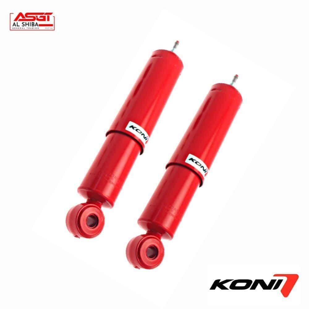 Koni red shock absorbers for vehicle suspension systems.