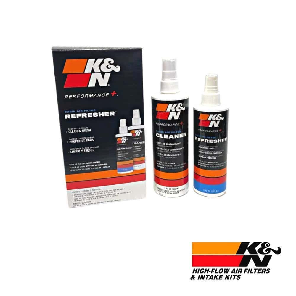 K&N Performance Air Filter Cleaner and Recharger for vehicle maintenance.